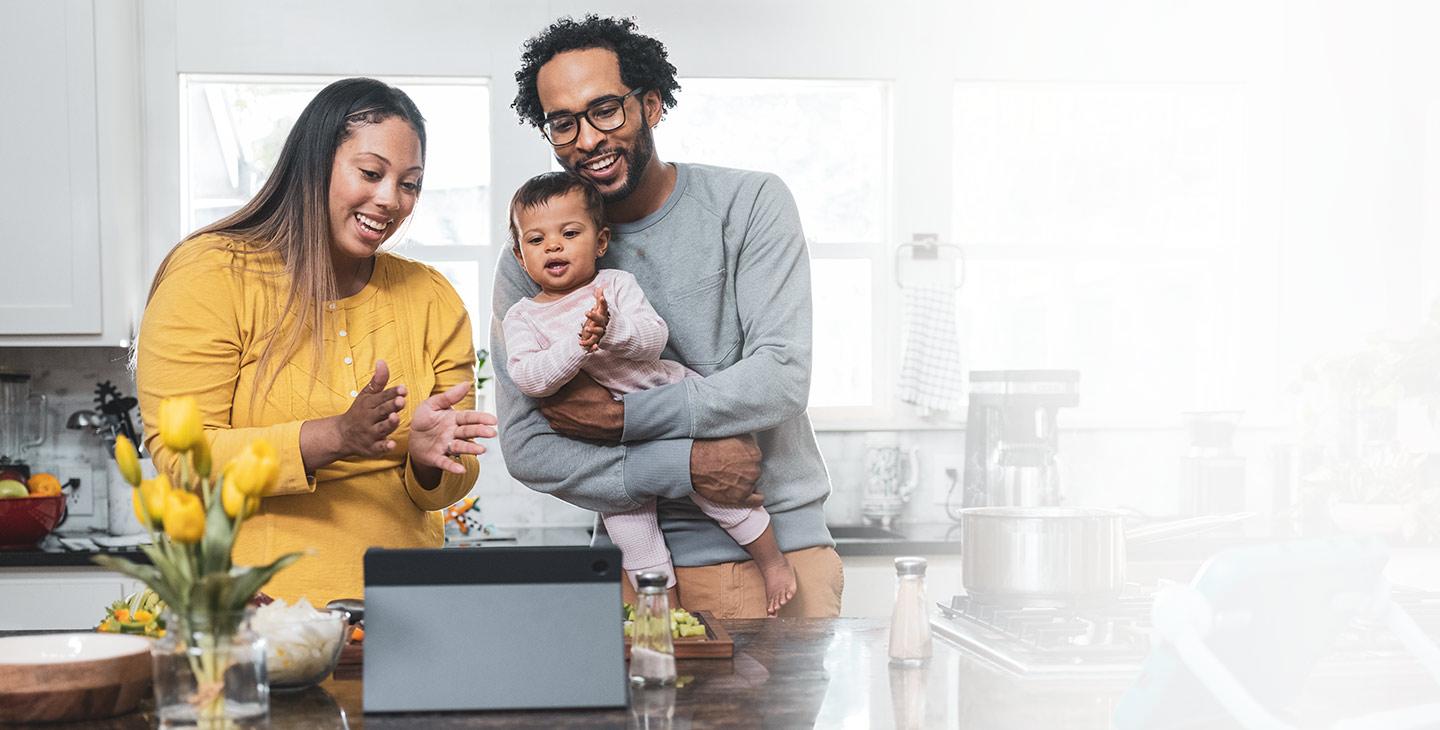 家庭通过Viasat快速，可靠的家庭卫星互联网与亲人联系